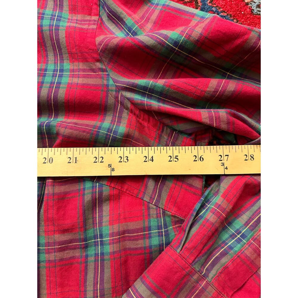 Chaps Ralph Lauren Women’s Button Down Holiday Plaid Shirt Size 3XL - Picture 4 of 7